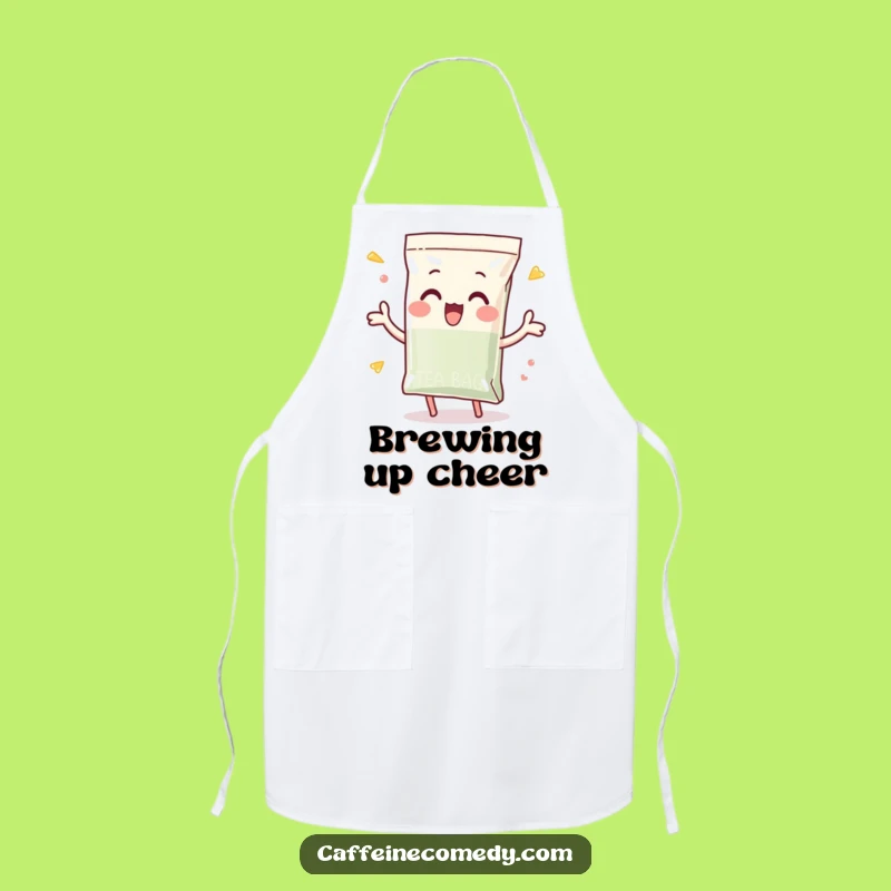 Funny Tea Bag Apron: Enthusiastic Dunk - Hilarious Kitchen Fun Funny Gift!