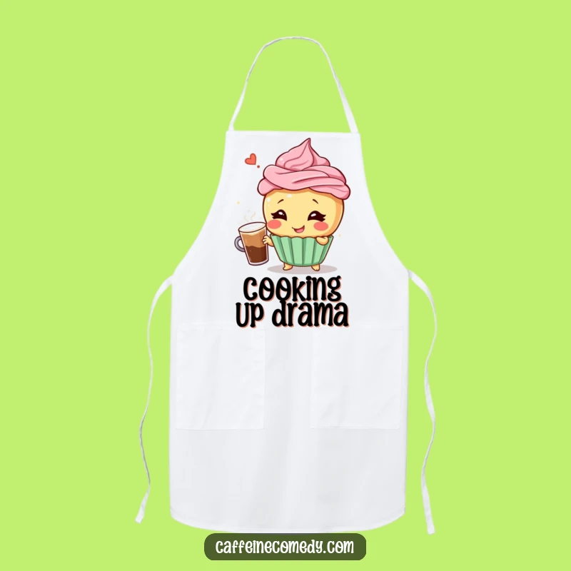 Funny Giggling Cupcake Chef Apron - Hilarious Kitchen Gift for Bakers