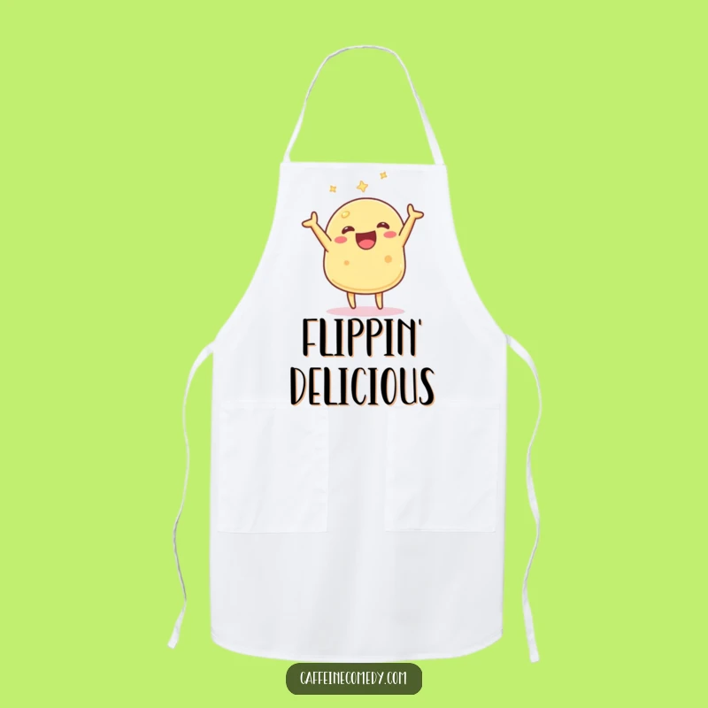 Funny Kawaii Pancake Flipping Apron: Cook Up Laughs in the Kitchen