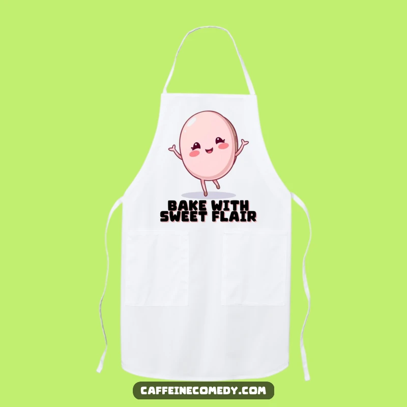 Funny Macaron Apron: Cook with Sweet Style and a Twirl, a Kitchen Gift!