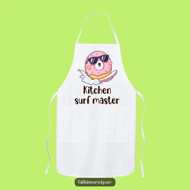 Funny Surfing Donut Apron - Cook with a Sweet, Surfing Vibe!