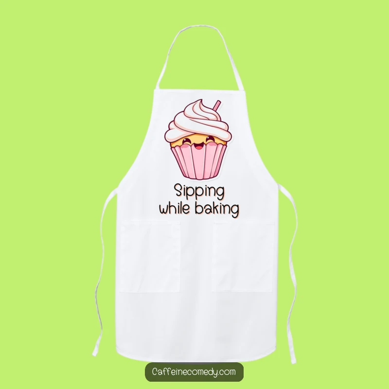 Funny Kawaii Cupcake Apron: Sweet & Hilarious Kitchen Fun for Bakers