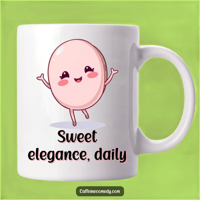 Funny Macaron Mug: Elegant Twirl for Your Tea, a Sweet and Funny Gift!