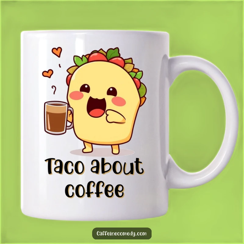 Funny Taco Toast Mug: Enthusiastic Coffee Lover Gift