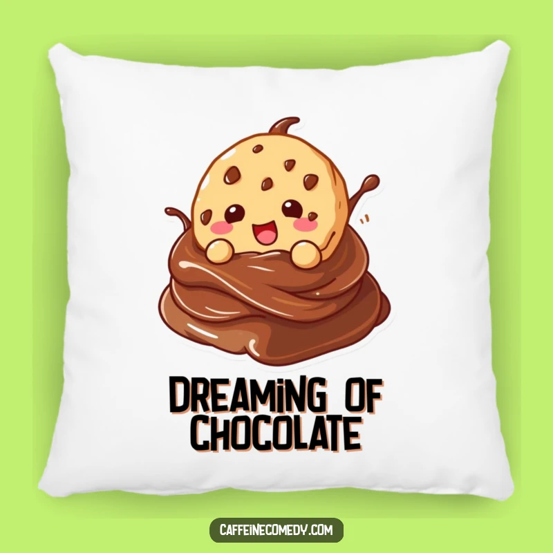 Funny Kawaii Cookie Pillow - Cozy Chocolate Swirl Comfort