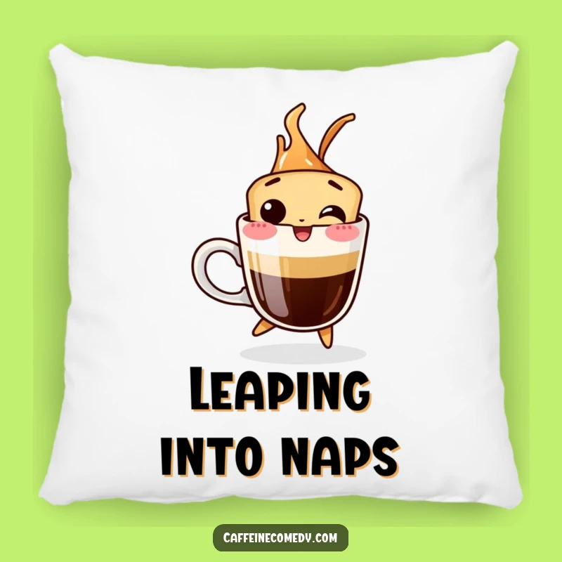 Funny Espresso Shot Pillow - Cuddle Up with a Boost of Joy!