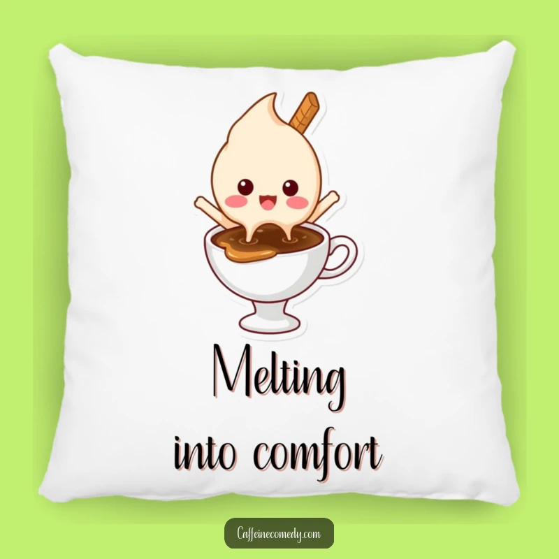 Funny Ice Cream Coffee Pillow - Cozy Comfort with a Sweetly Hilarious Design