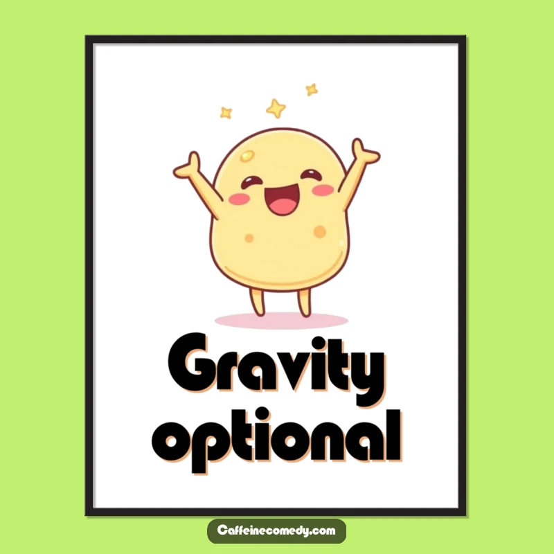 Funny Kawaii Pancake Flipping Digital Art: Instant Hilarious Decor for Your Space