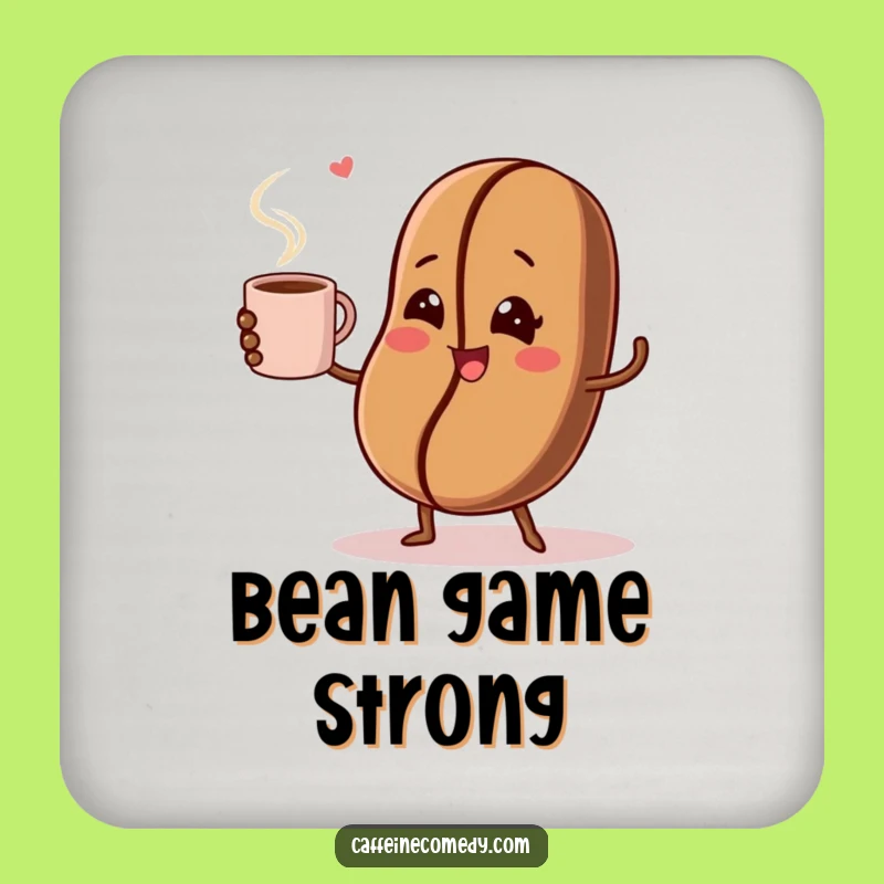 Funny Coffee Bean Juggling Coasters - Protect Surfaces with a Laugh!