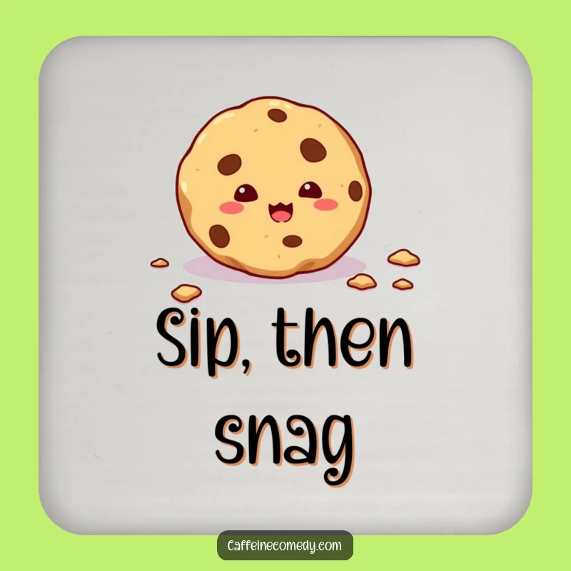 Funny Cookie Crumbs Coaster: Protect Surfaces with Sweet Style!