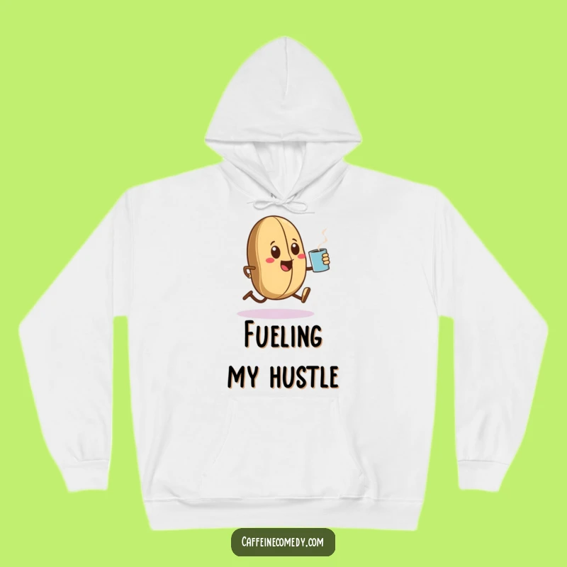 Cozy Funny Kawaii Coffee Bean Sprinting Hoodie - Perfect Warm Gift