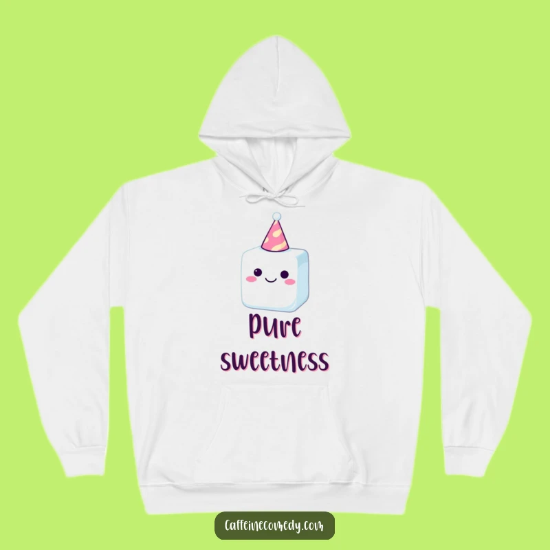 Cozy Funny Sugar Cube Party Hat Hoodie: Warmth and Laughter Guaranteed