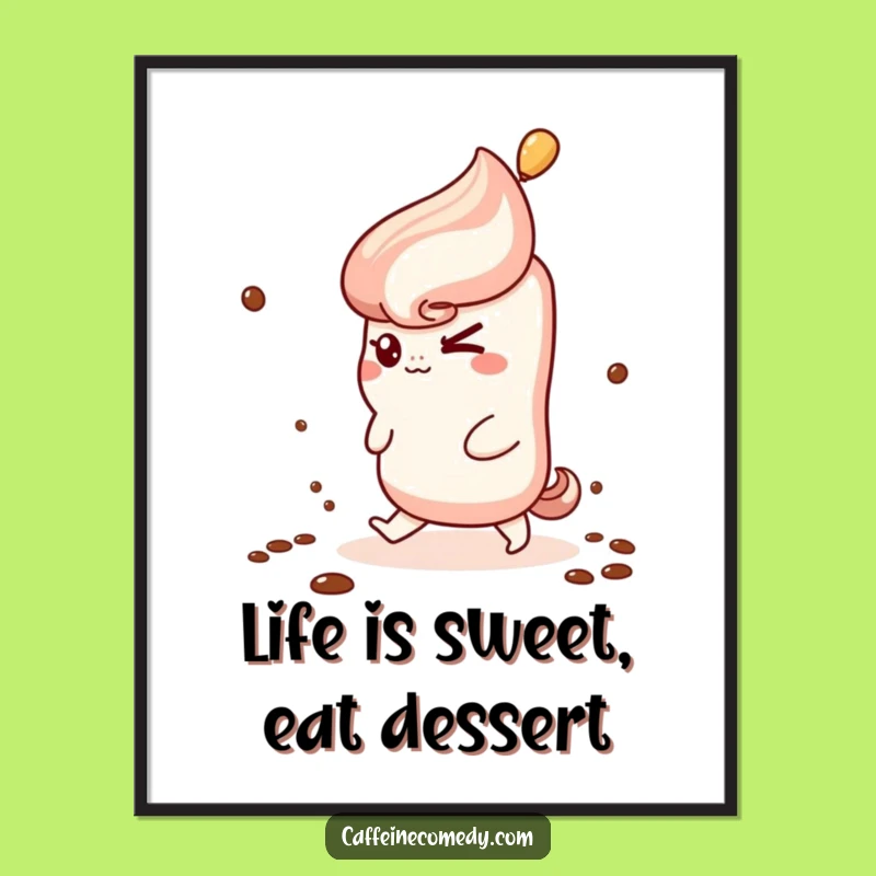 Free Printable Wall Art: Churro's Coffee Steam Adventure, Funny Downloadable Decor