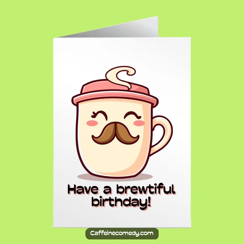 Free Printable Birthday Card: Witty Coffee Cup Card for a Fun, Downloadable Gift