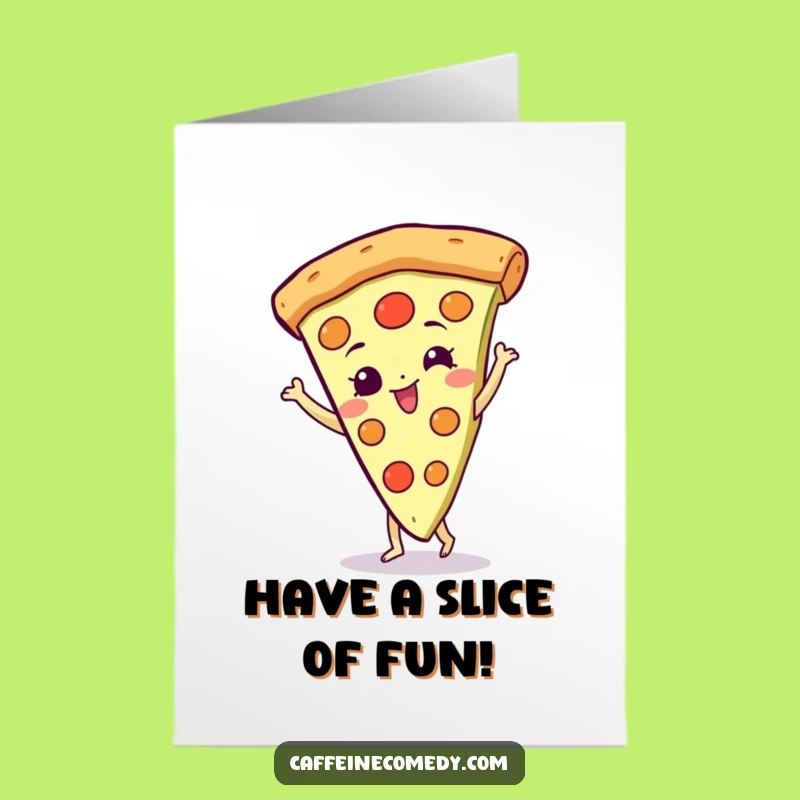 Free Printable Spinning Pizza Birthday Card - Funny Downloadable Gift for a Cheesy Celebration