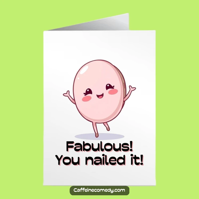 Free Printable Congrats Card: Macaron Twirls to Celebrate Your Sweet Success