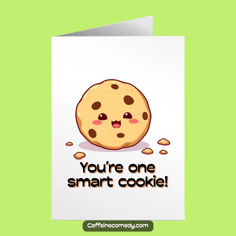 Free Printable Congrats Card: Cookie Crumb Trail Funny Downloadable Gift