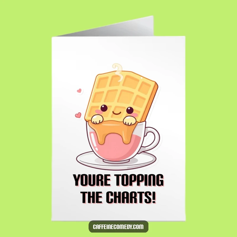 Free Printable Waffle Congrats Card - Funny Downloadable for Warm Wishes!