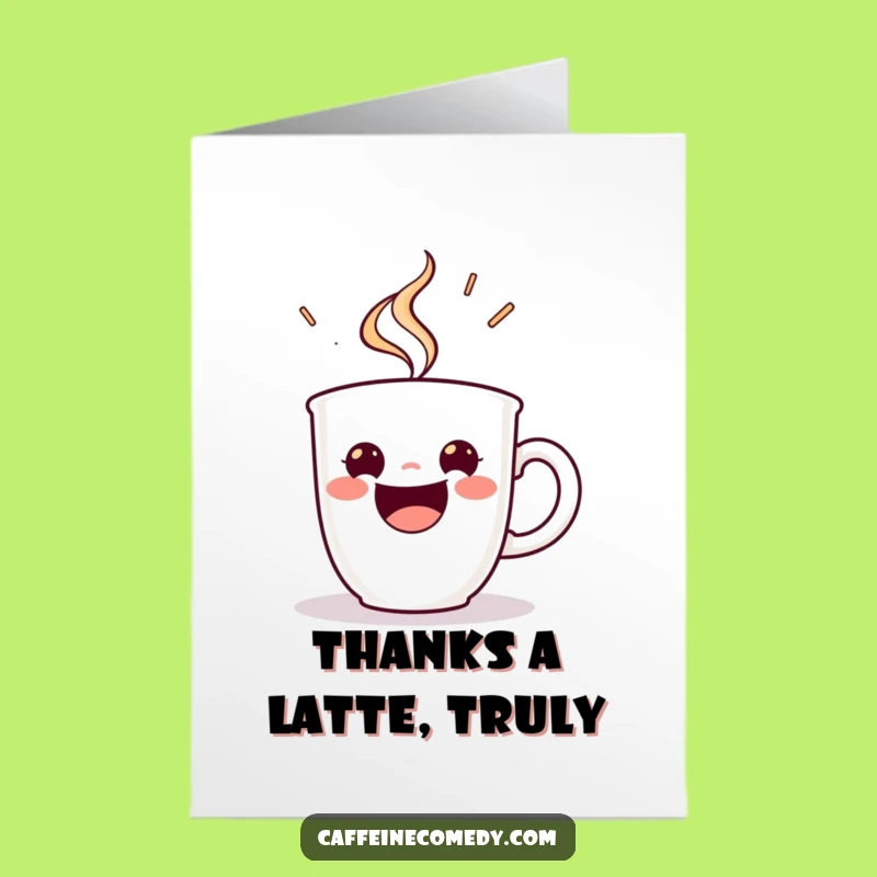 Free Printable Espresso Card: Funny Thank You Downloadable Gift for Coffee Fans