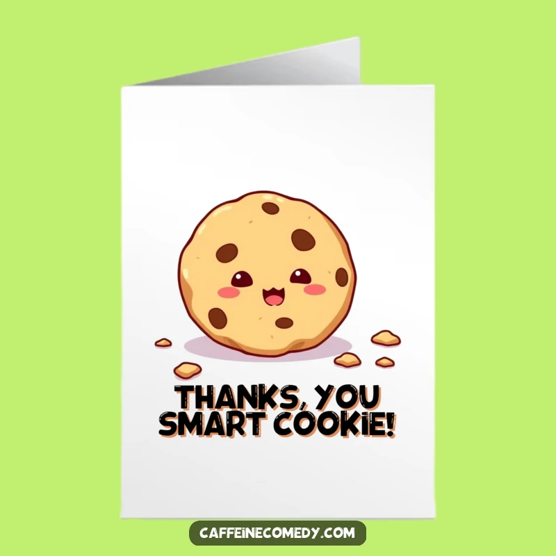 Free Printable Thank You Card: Cookie Crumb Trail Funny Downloadable Gift