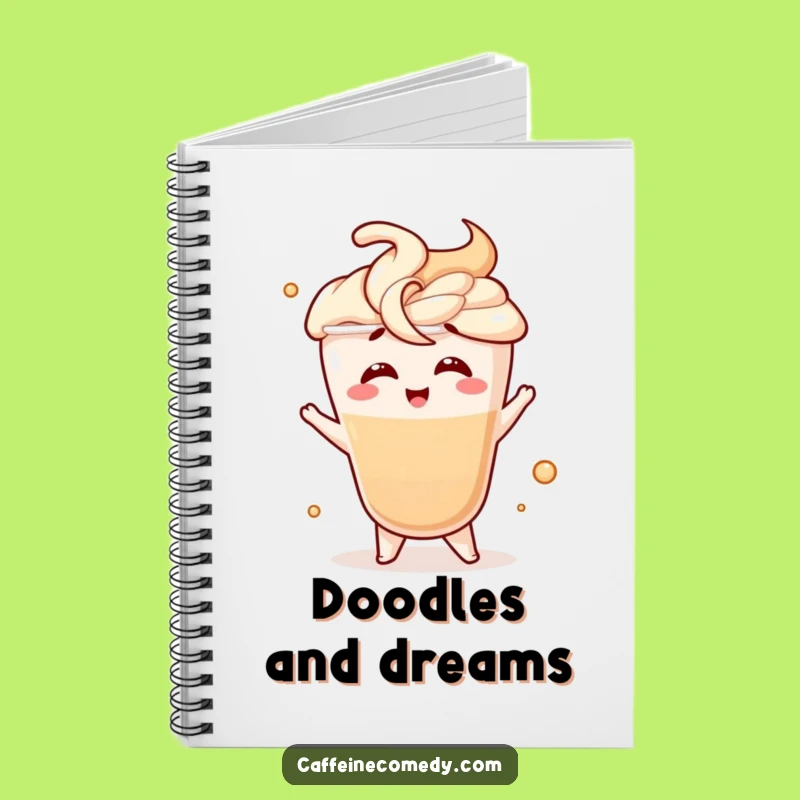 Funny Latte Swirl Notebook: Giggling Notes - Perfect Funny Gift for Creative Ideas!