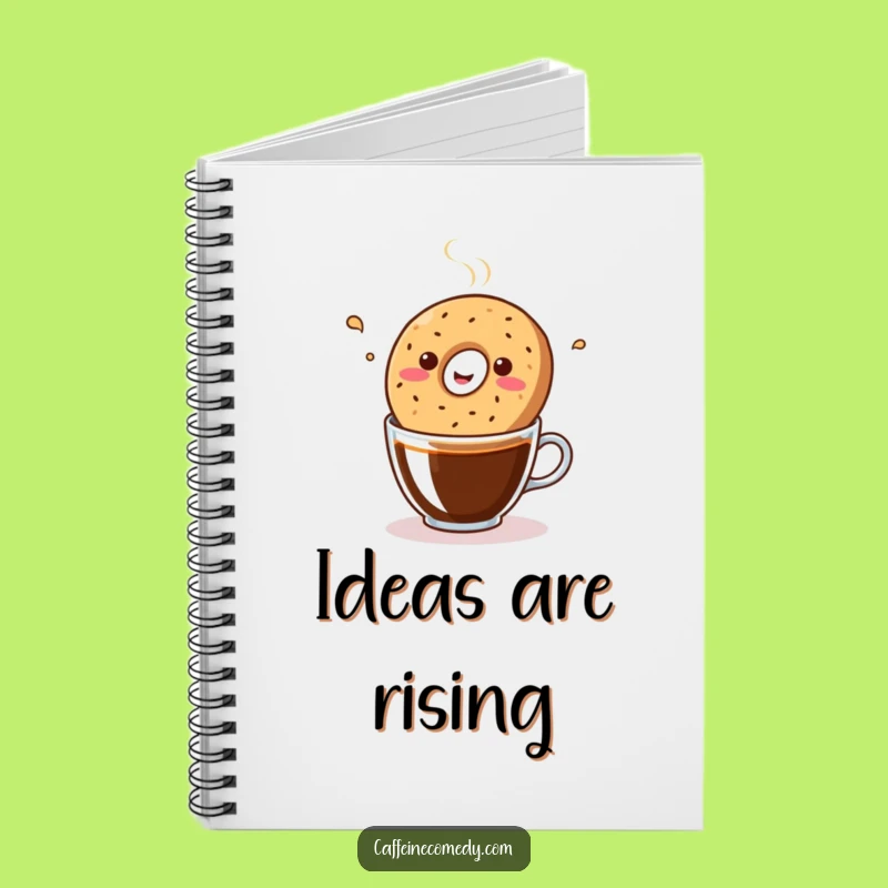 Funny Kawaii Bagel Coffee Jam Notebook: Jot Down Laughs, Perfect Creative Funny Gift
