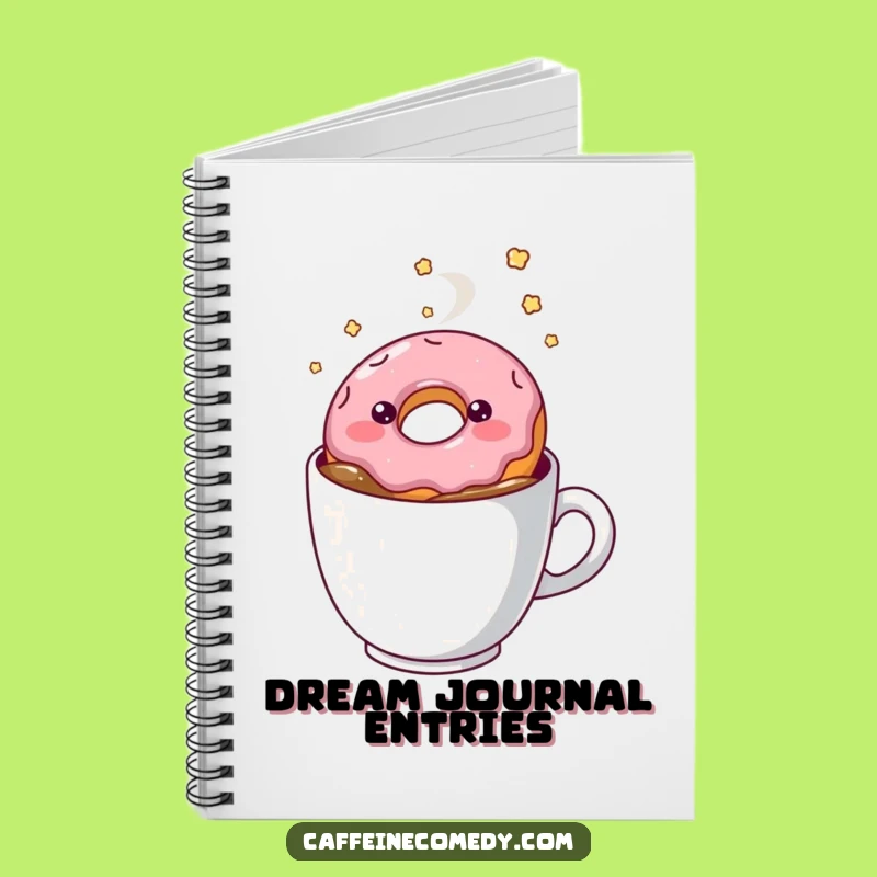 Funny Kawaii Donut Notebook: Hilarious Journal for Sweet Ideas & Coffee Notes