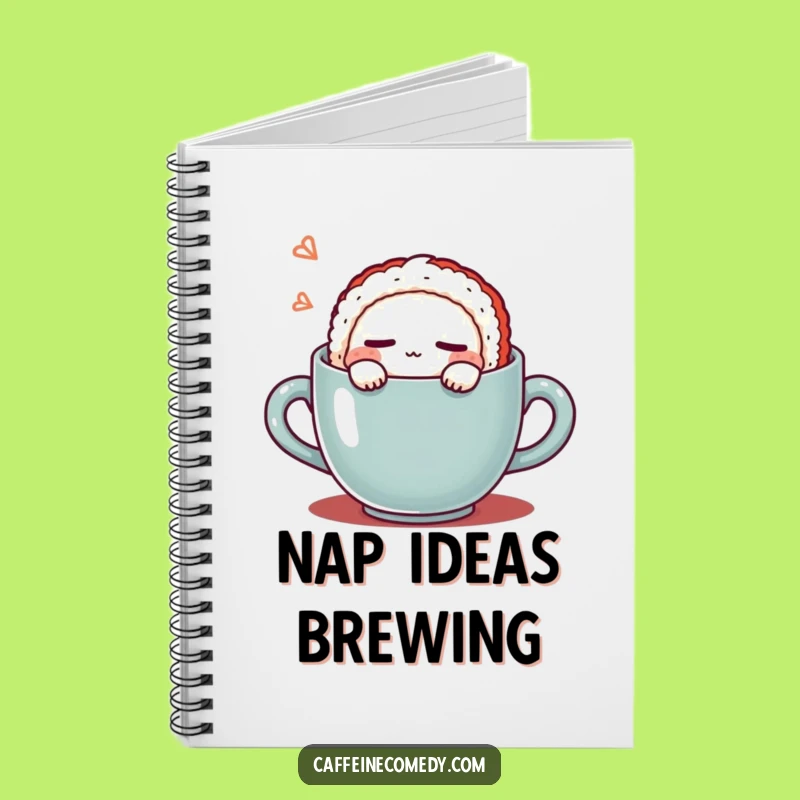 Funny Kawaii Sushi Coffee Notebook: Jot Down Dreams and Ideas