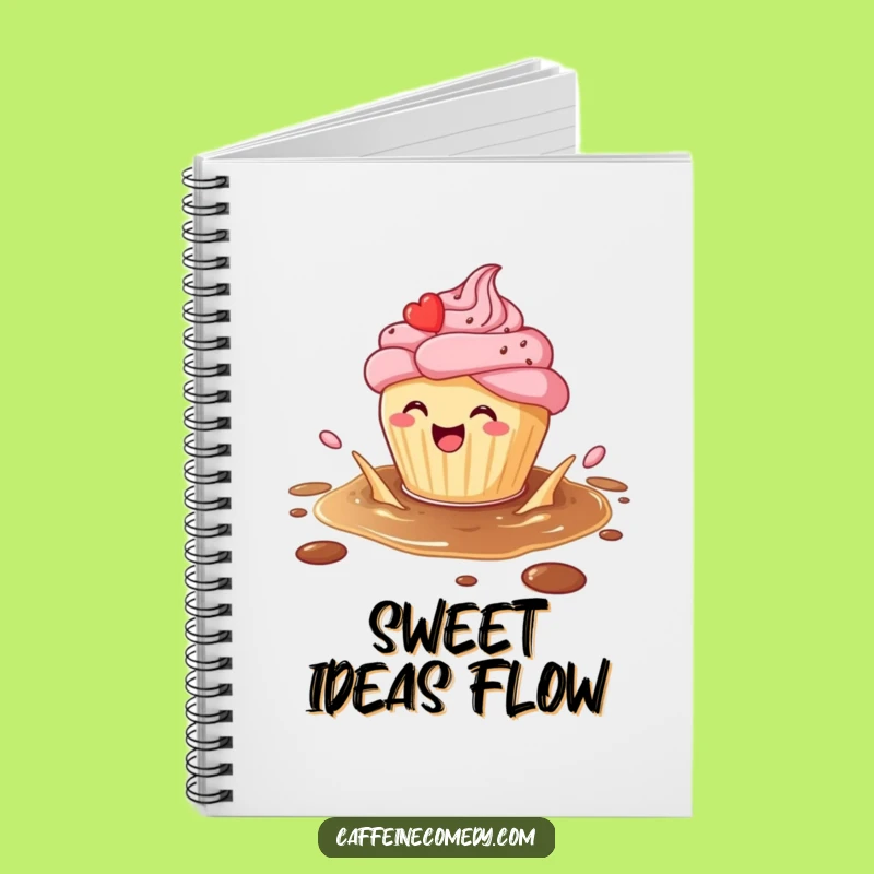 Funny Cupcake Coffee Splash Notebook: Jot Down Sweet Ideas