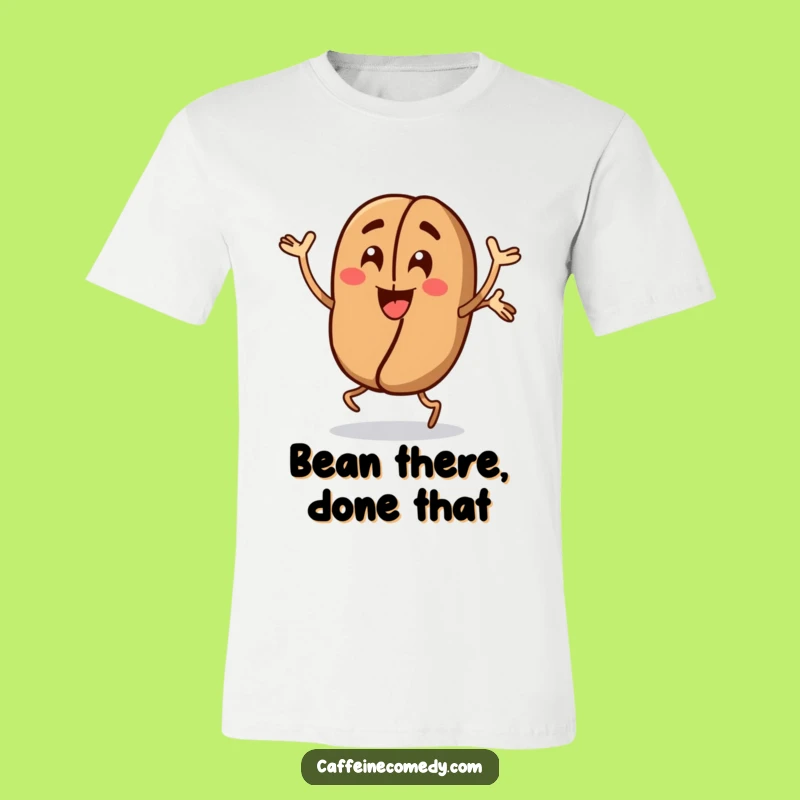 Funny Coffee Bean T-Shirt: Show Your Energy with Jumping Jacks, a Hilarious Gift!