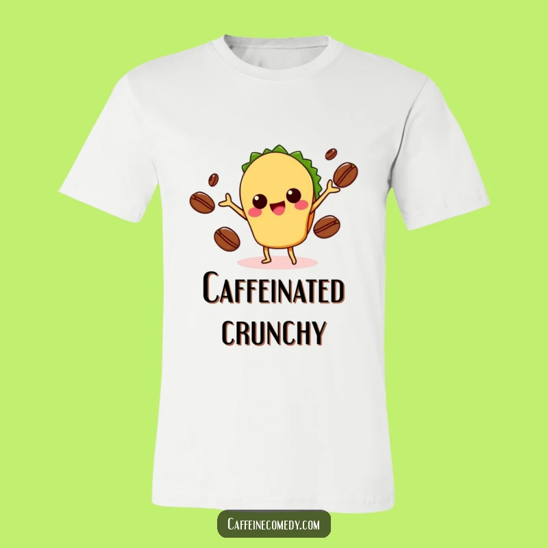 Funny Kawaii Taco Juggling Coffee T-Shirt: Wear Your Love for Tacos and Coffee