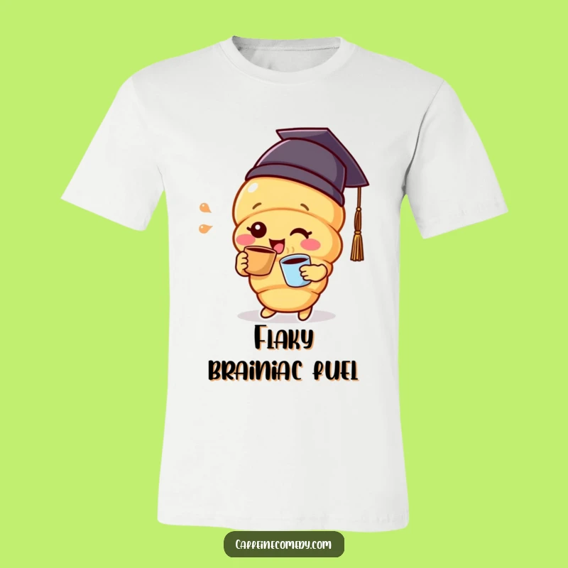 Funny Croissant Graduation T-Shirt - Wear Your Achievement in Style