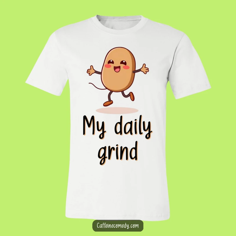 Funny Kawaii Coffee Bean T-Shirt: Energetic & Hilarious Workout Gift for Him or Her