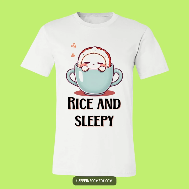 Funny Kawaii Sushi Coffee T-Shirt: Wear Your Love for Naps and Rolls