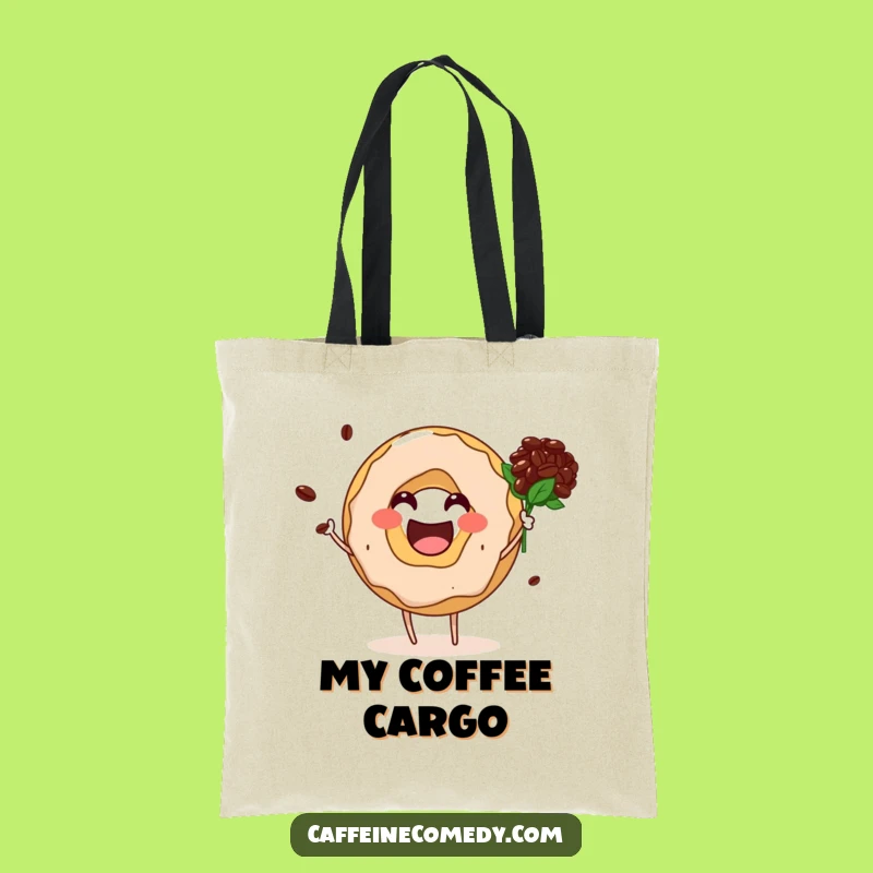 Funny Donut Hole Coffee Bean Bouquet Tote: Carry Your Essentials with Style